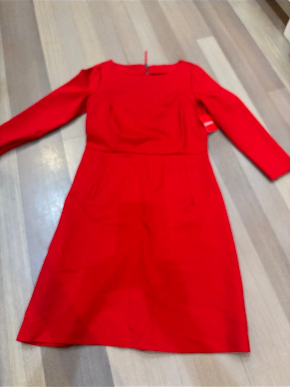 Classic Spank Red Long-Sleeve A-Line Dress - Women